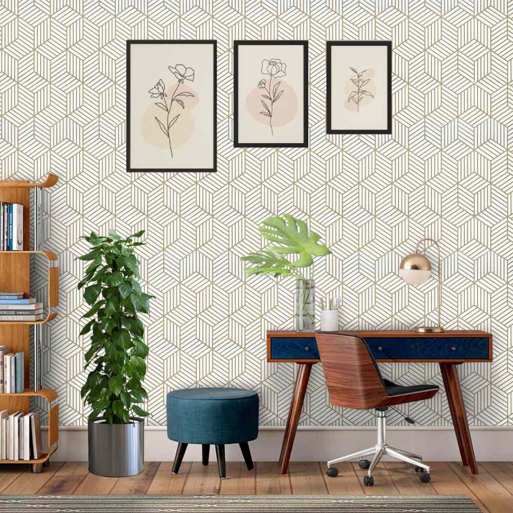 Self Adhesive Geometric Wallpaper