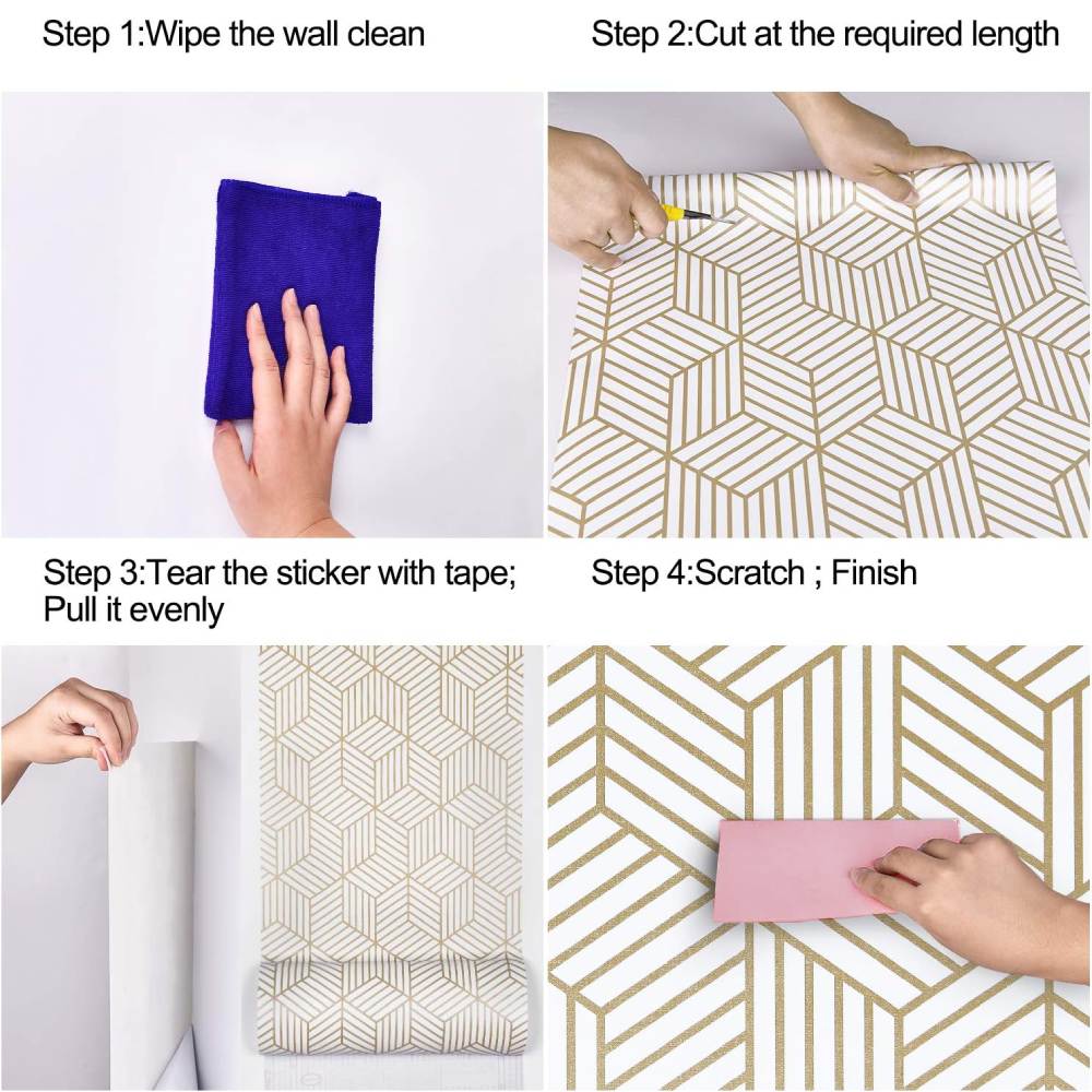 Self Adhesive Geometric Wallpaper: image 4