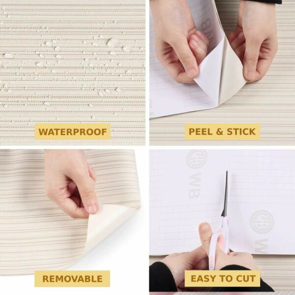 buy self adhesive faux grasscloth contact paper